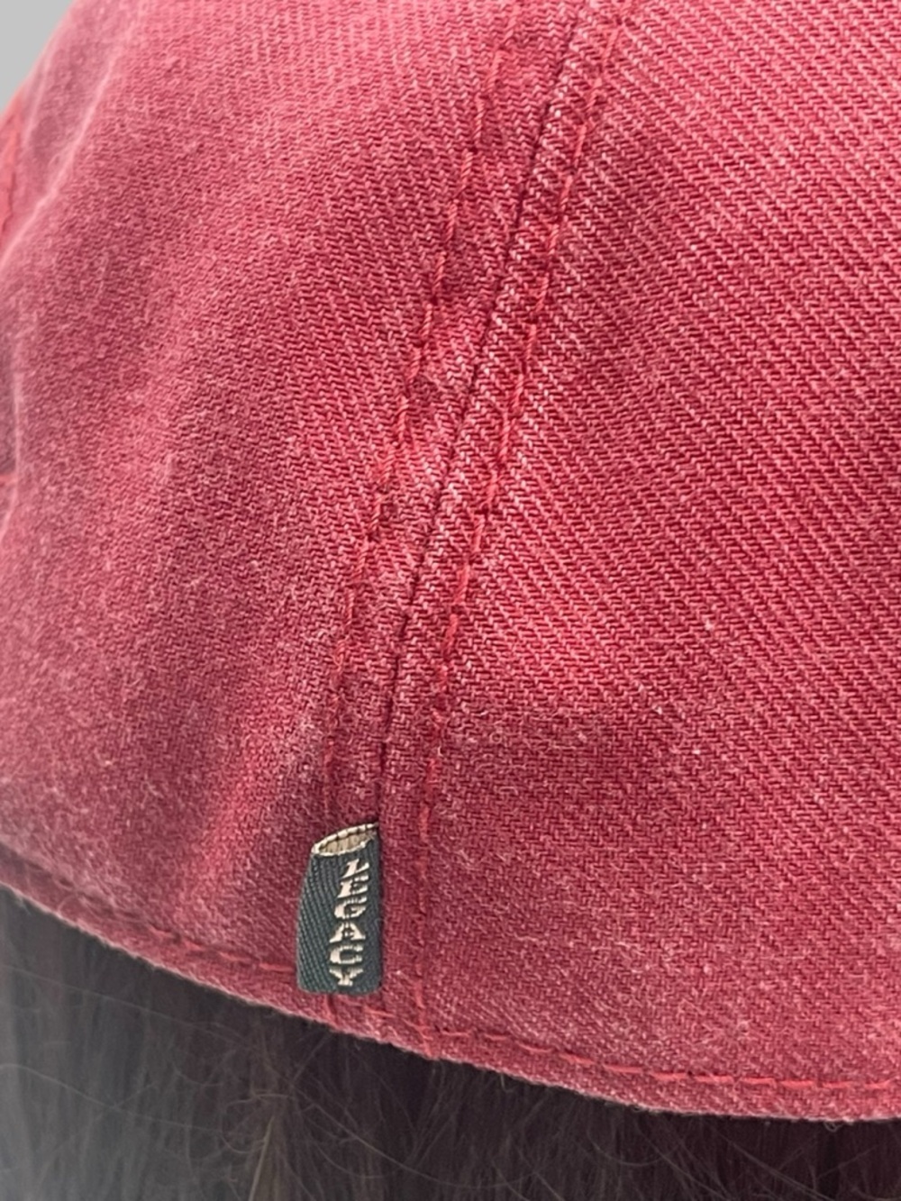 Music City Nashville Embroidered Baseball Cap - Burgundy - Legacy - Picture 6 of 12
